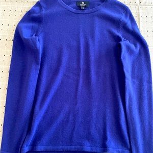 Lands End 100% Cashmere Crew Neck Sweater